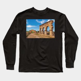 Triumphal Arch, Volubilis. Long Sleeve T-Shirt